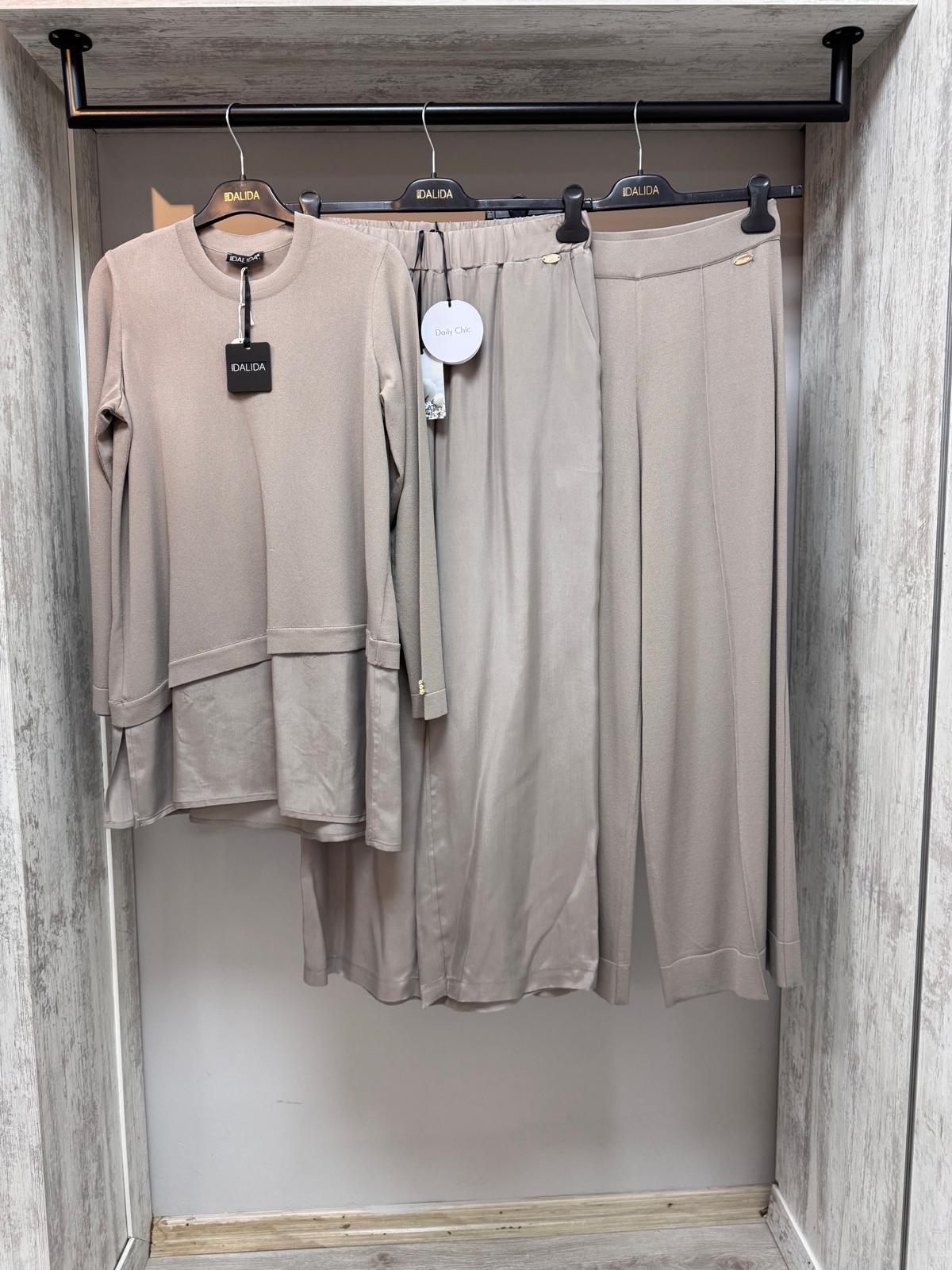 Missdalida 6009 Mink İpek Merserize Tunik