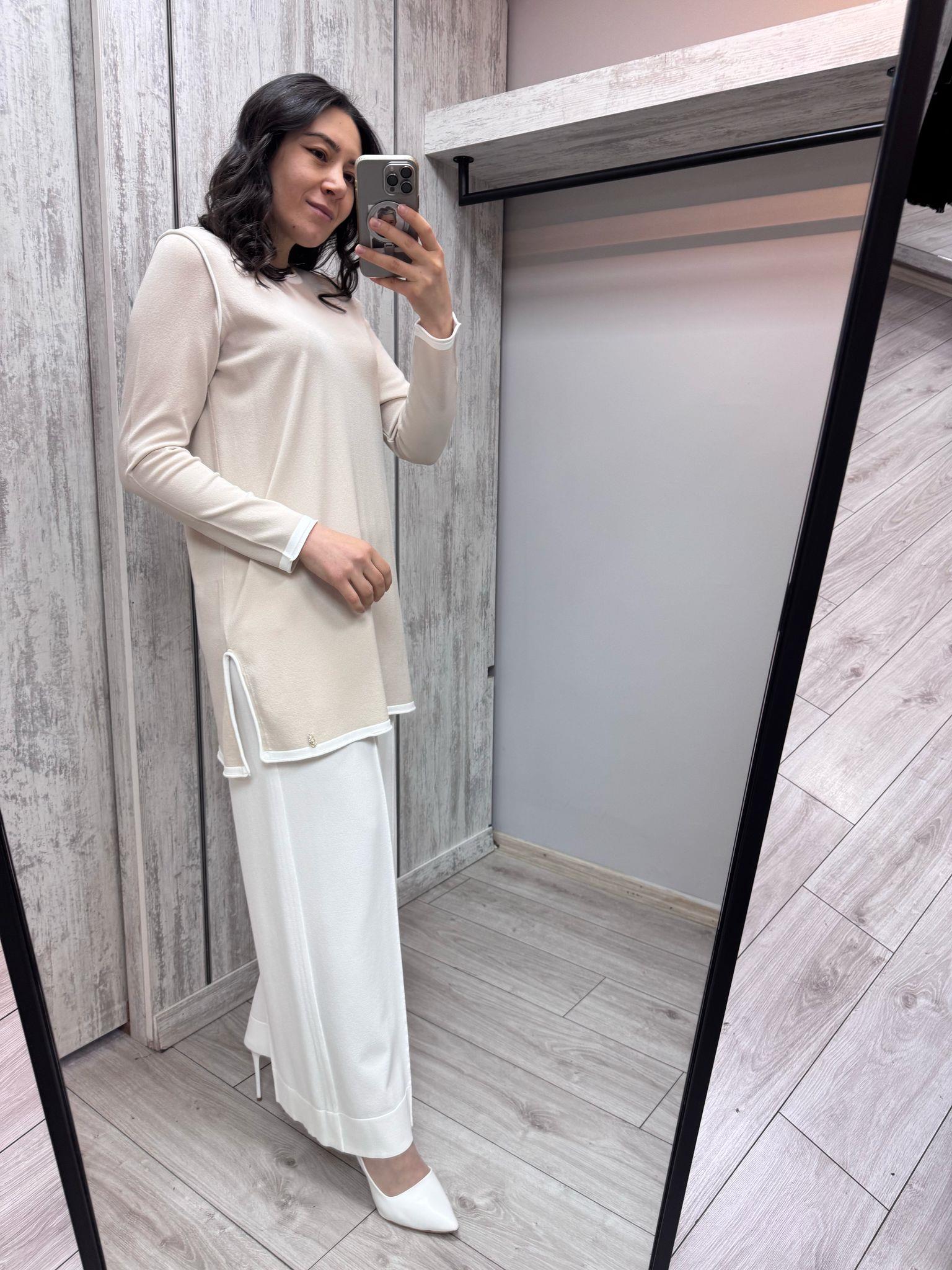 Missdalida 6010 Sand Merserize Tunik
