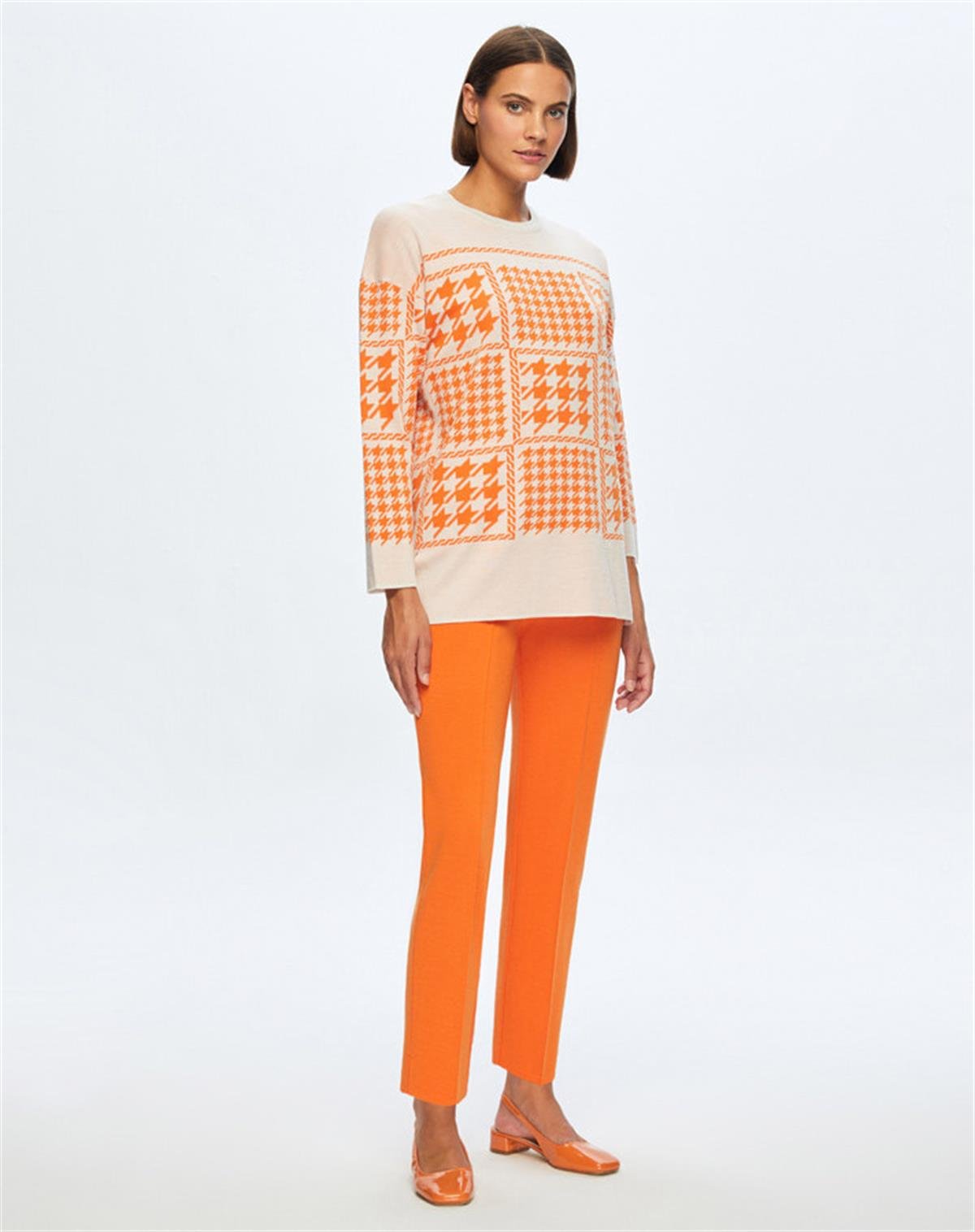 MissDalida 6014 Orange Triko Tunik