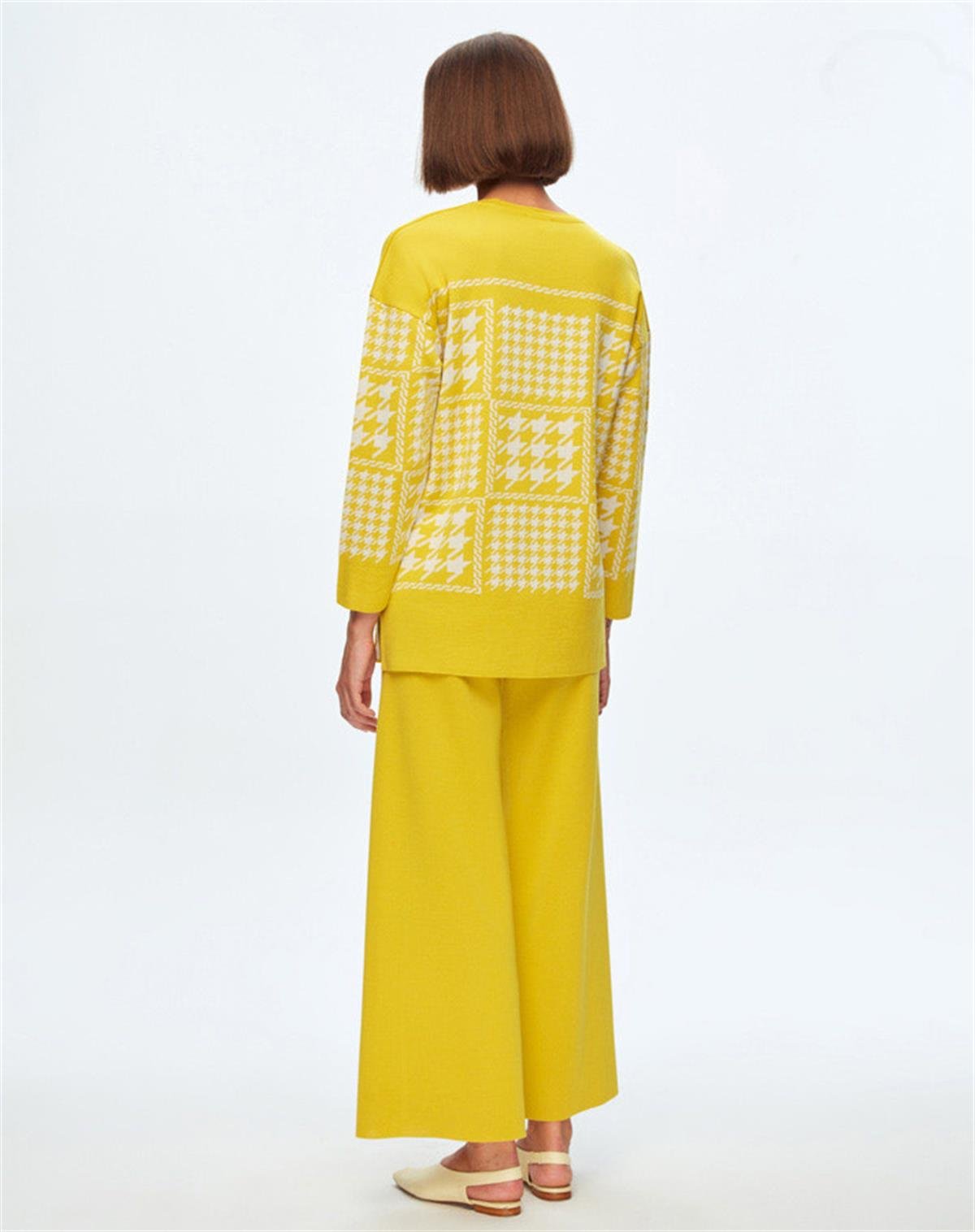 MissDalida 6014 Yellow Triko Tunik