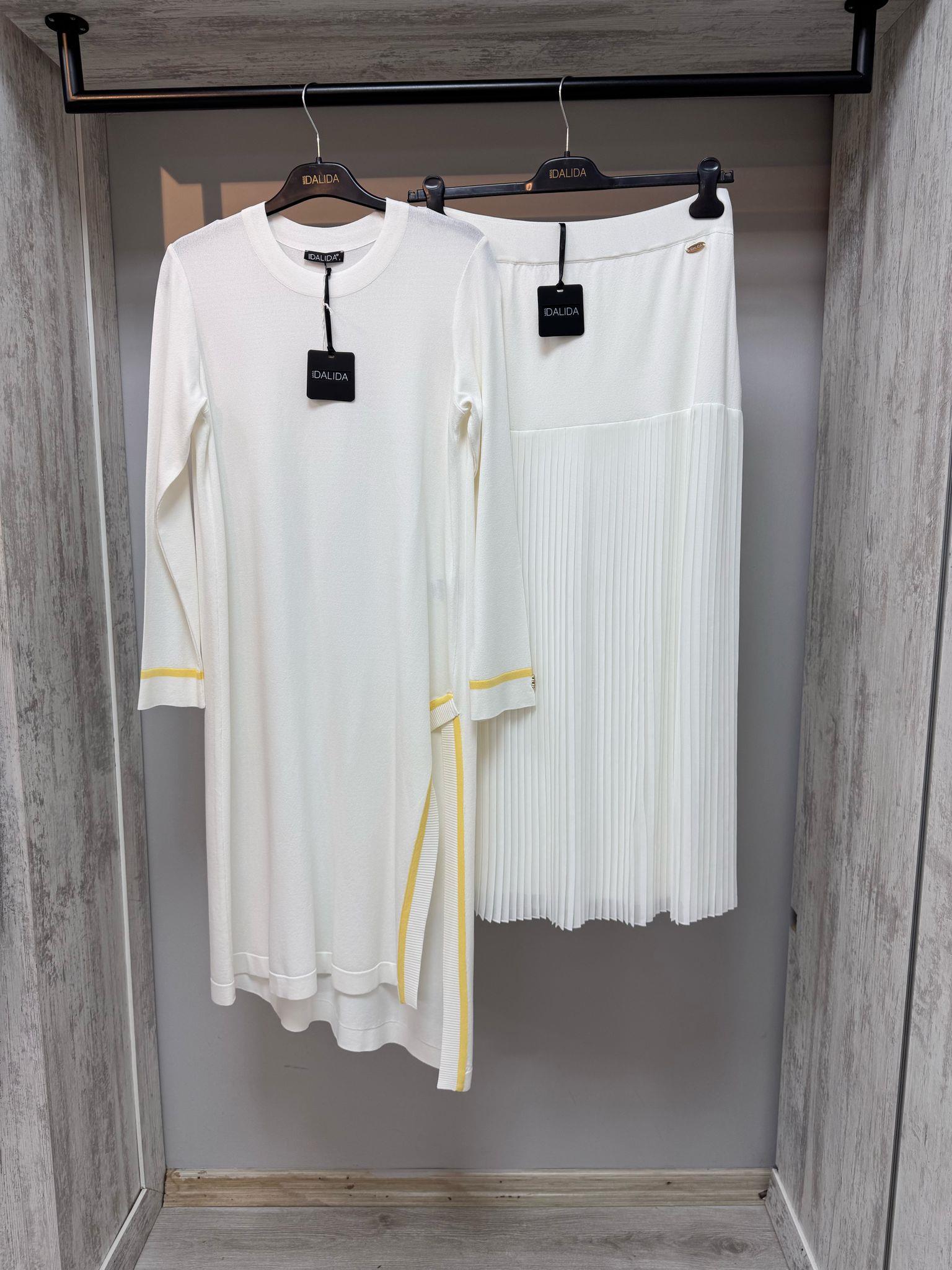 Missdalida 6015 Ecru Merserize Tunik