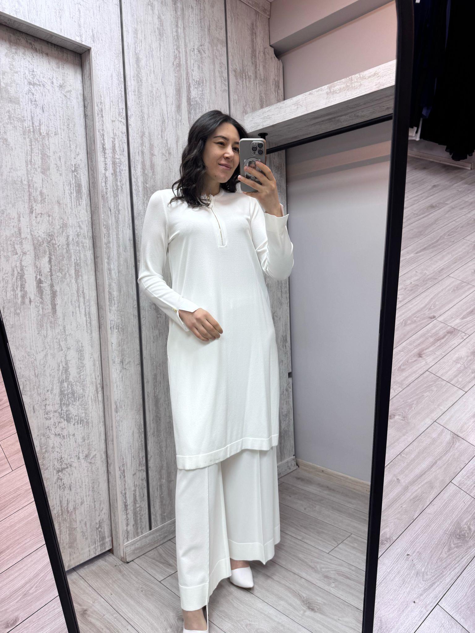 Missdalida 6017 Ecru Merserize Tunik