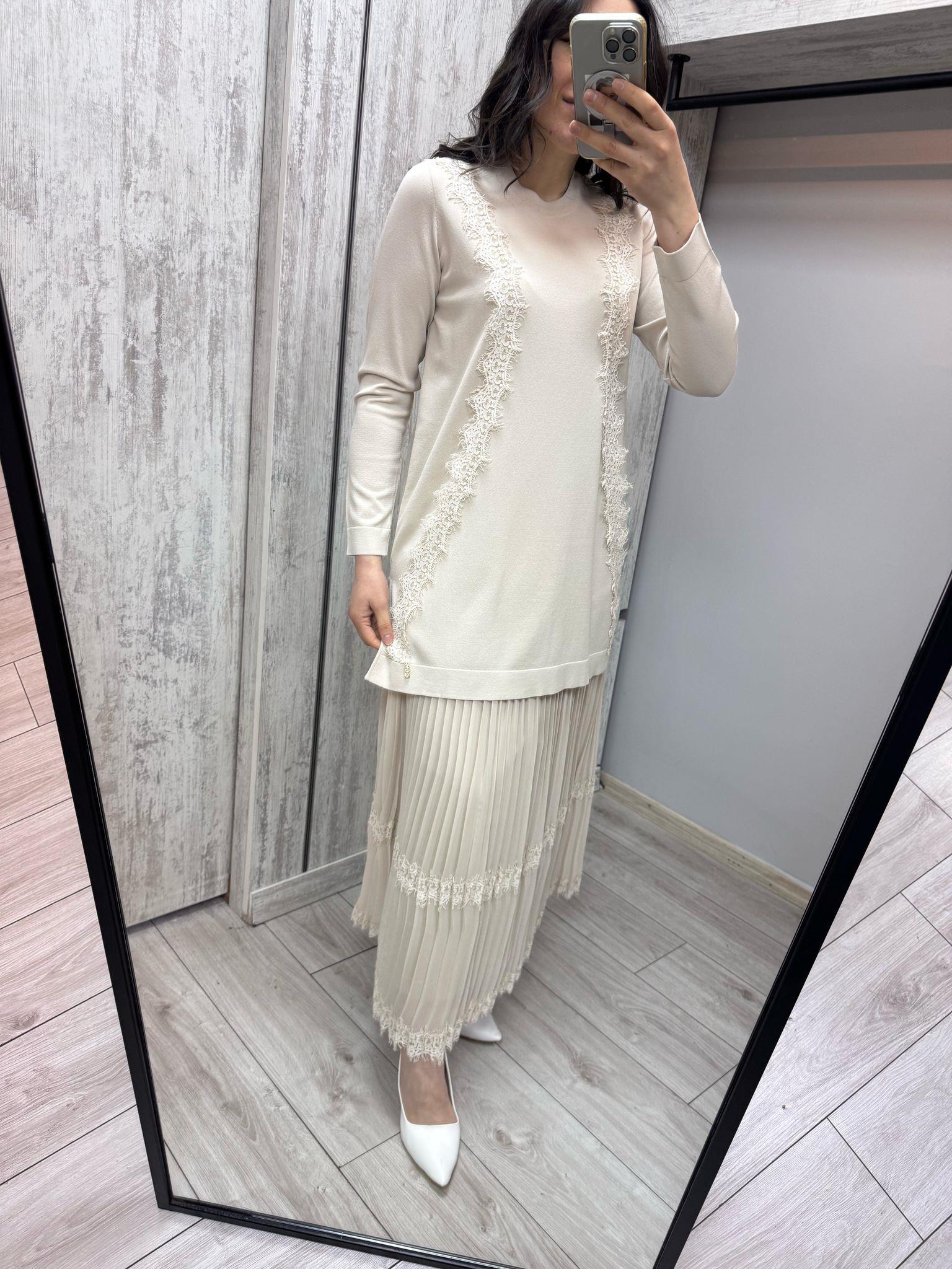 Missdalida 6034 Sand Merserize Tunik