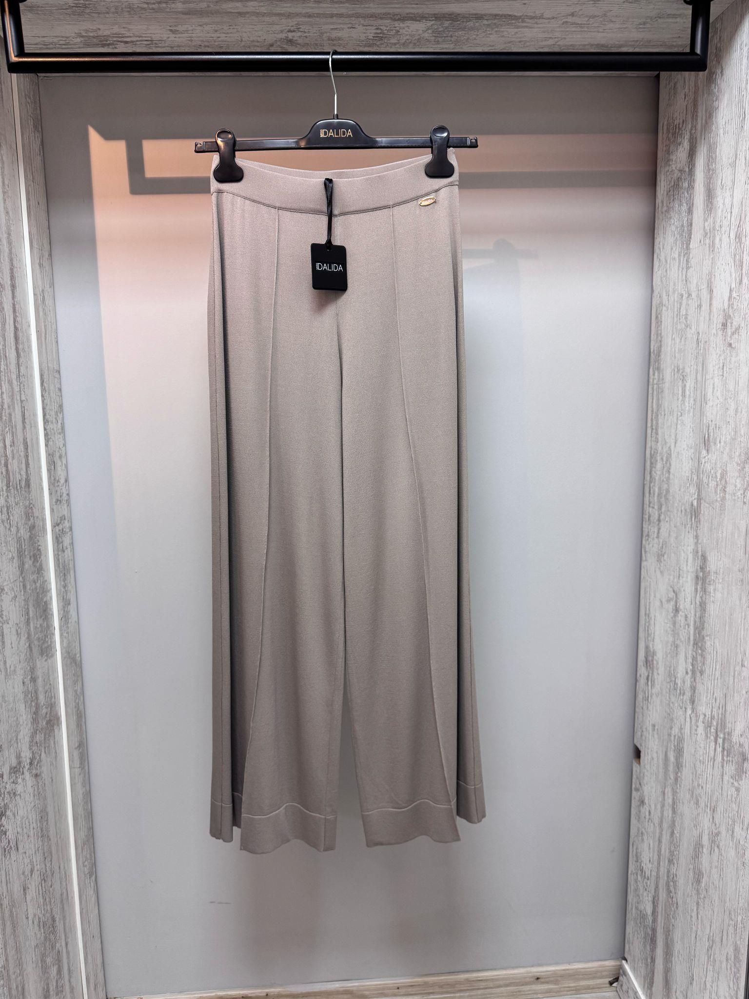Missdalida 7009 Mink Merserize Nervürlü Bol Paça Pantolon