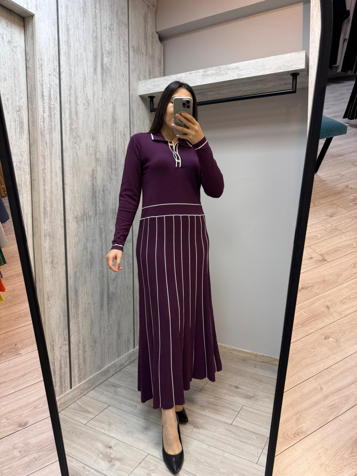 Missemramiss 4586 Bordo Elbise