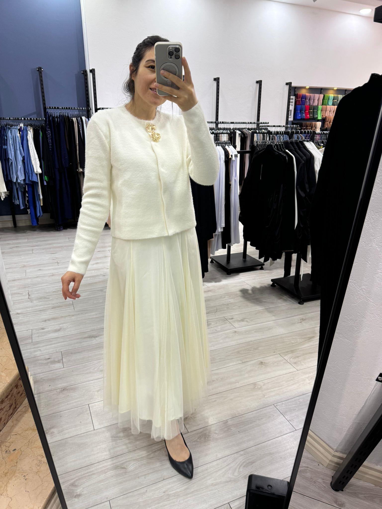 Missemramiss 4694 Ecru Tül Etek