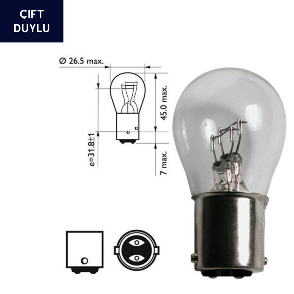 1176 AMPUL 12V KOD:3118