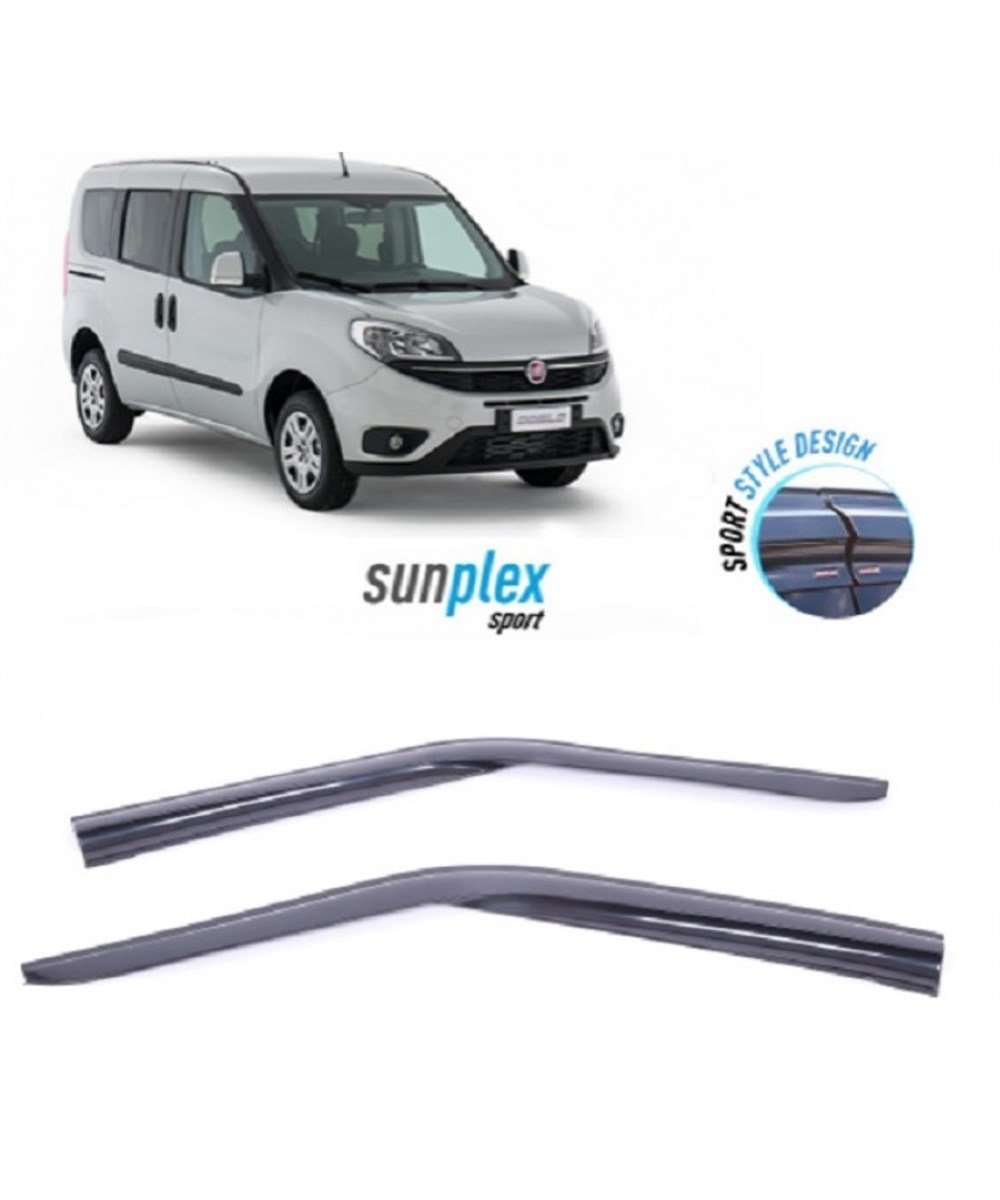 2 Li Fiat Doblo  II Ön  Sport Style SUNPLEX Cam Rüzgarlığı Kod:SP-S-05-1