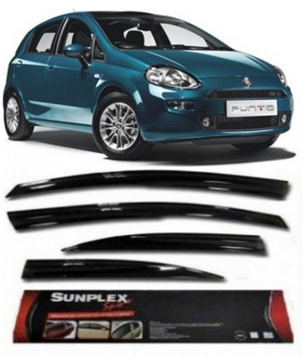 4 LÜ Fiat Grande  Punto  Ön-Arka  Sport  Style  SUNPLEX Cam Rüzgarlığı Kod:SPS06
