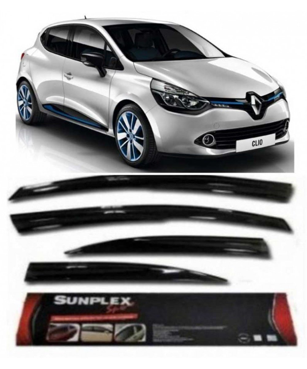 4 LÜ Renault Clio 4 Mügen Tipi Sport  Stlye SUNPLEX Cam Rüzgarlığı Kod:SPS32