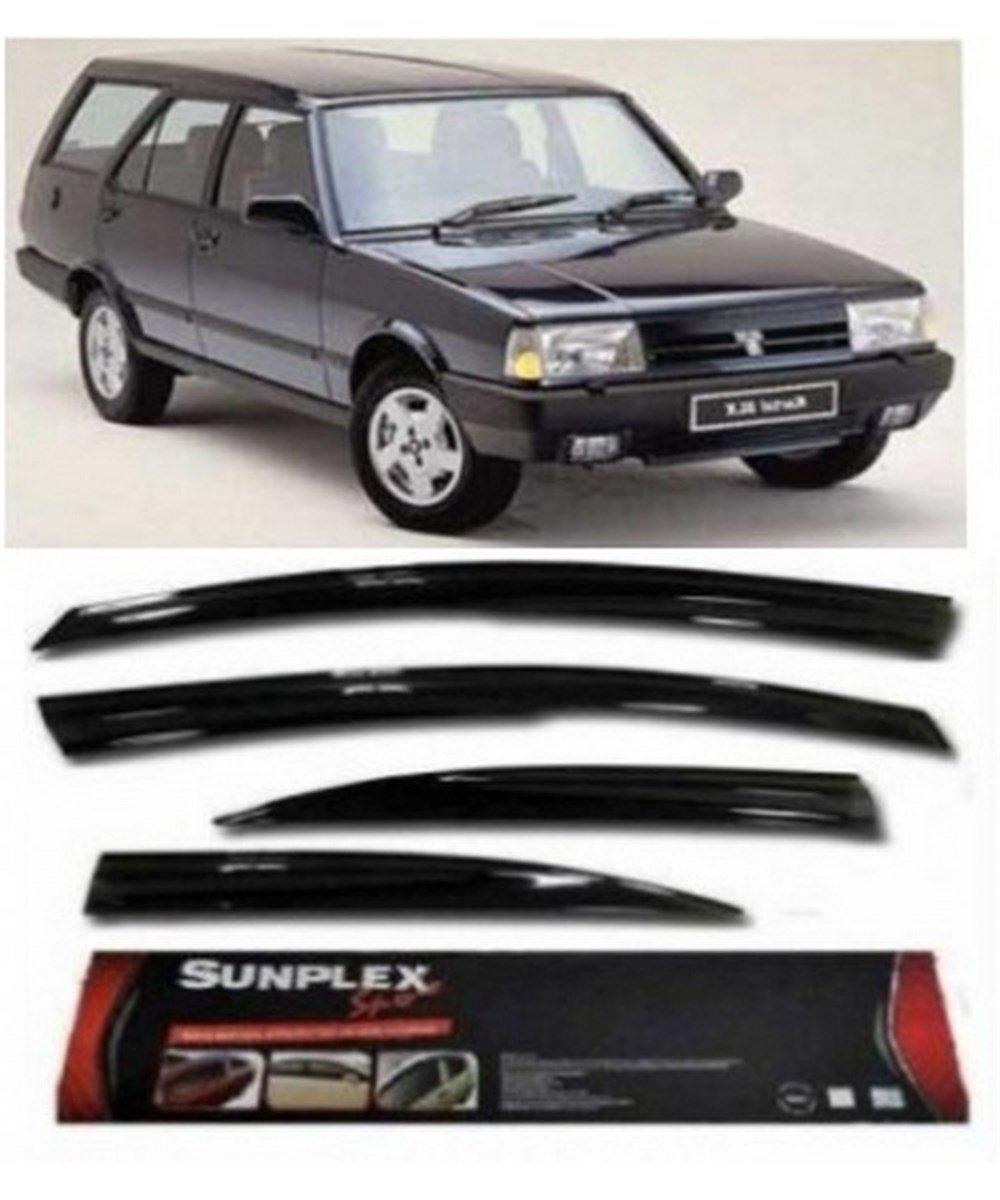 4 LÜ Tofaş Kartal Sport Style Yeni Tip Siyah-Kalın SUNPLEX Cam Rüzgarlığı Kod:SPS15-1