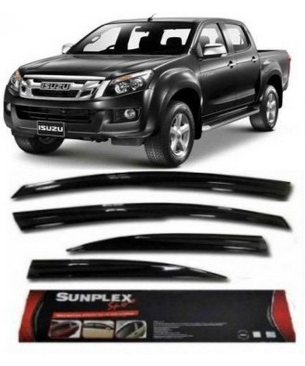 4lü ISUZU D-max Pick-up  Ön-Arka Komple Set Cam Rüzgarlığı Sunplex Kod:SPS79