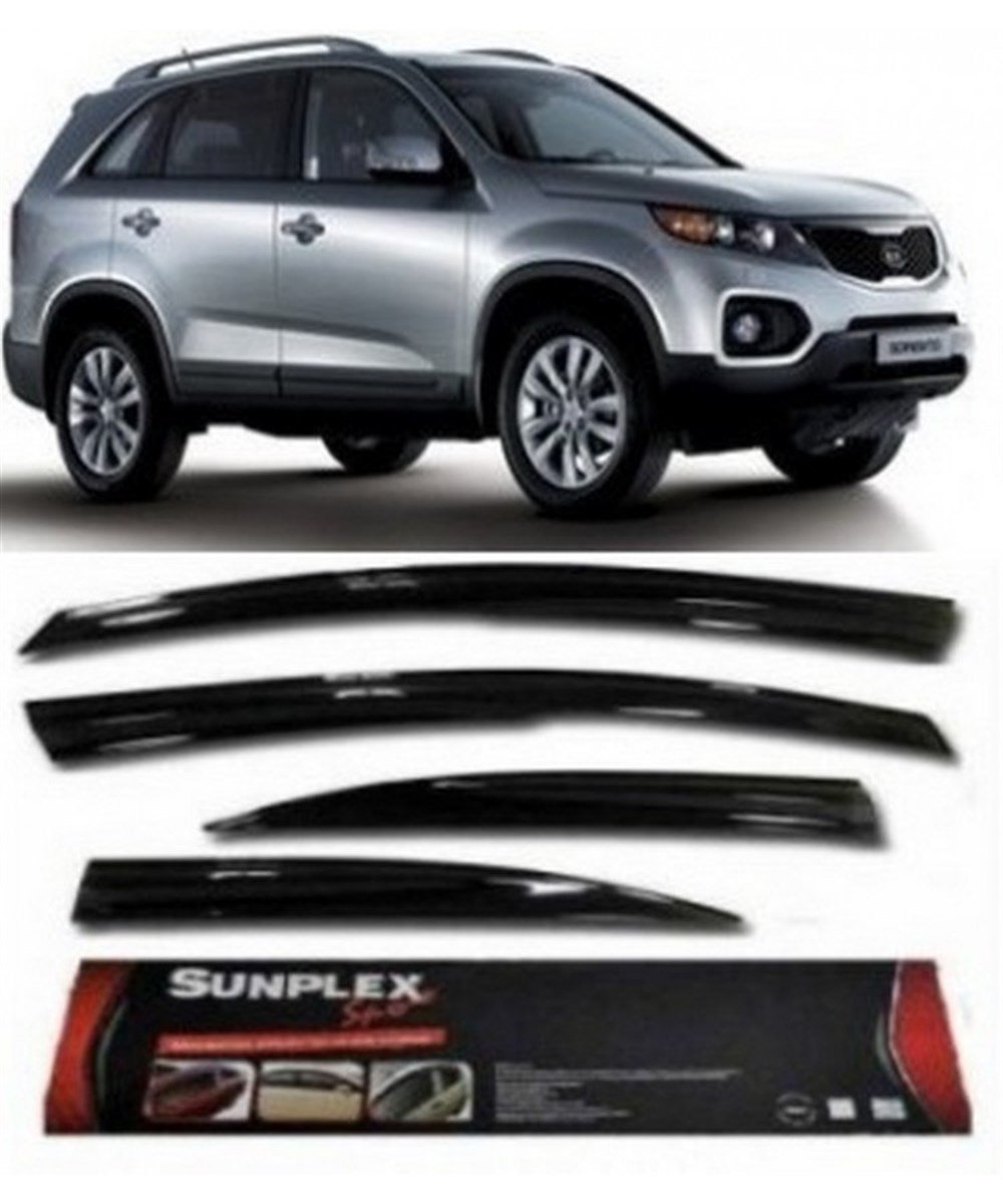 4lü Kia Sorento  2003-2010 Jeep  Ön-Arka Komple Set Cam Rüzgarlığı Sunplex Kod:SPS78