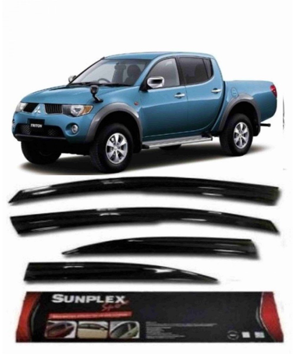 4lü Mitsubish L-200 2008-2015 Mügen Tipi Sport Stlye SUNPLEX Cam Rüzgarlığı Kod:SPS68