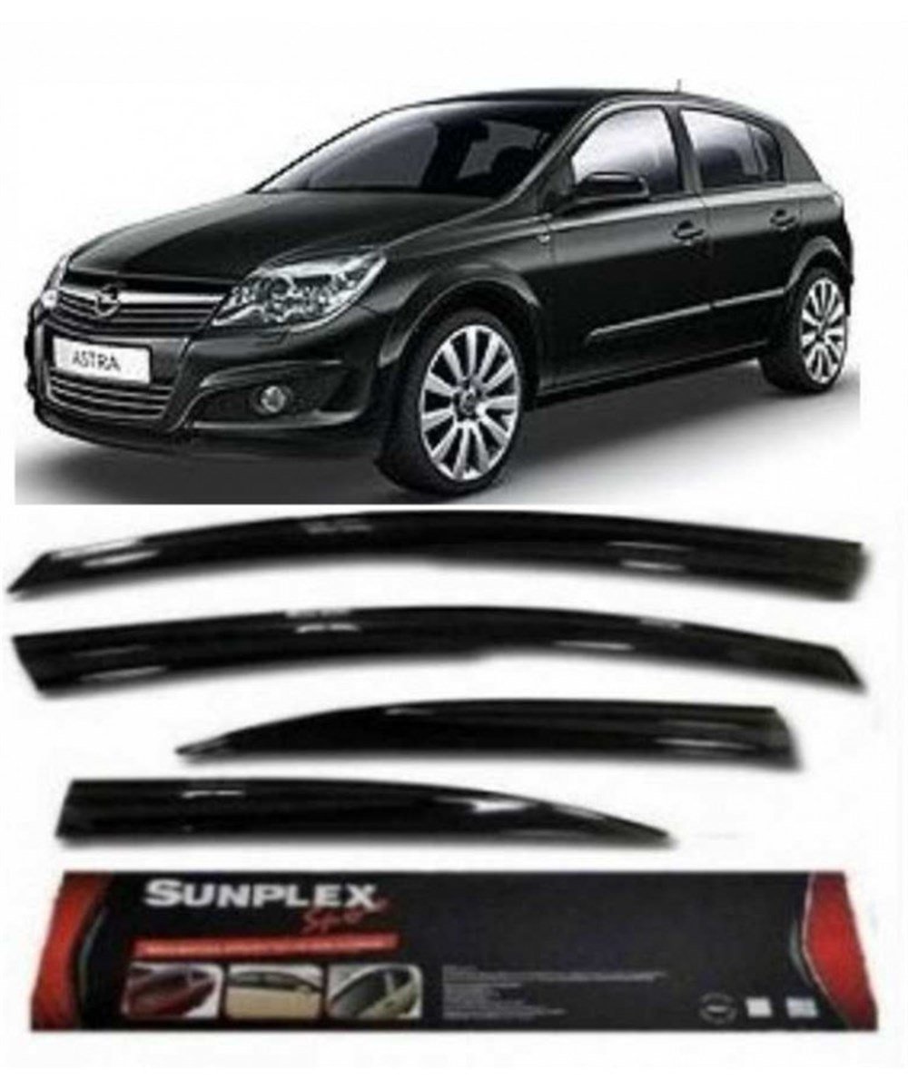 4lü Opel Astra H Sport Stlye Mügen Sunplex Cam Rüzgarlığı Kod:sps08