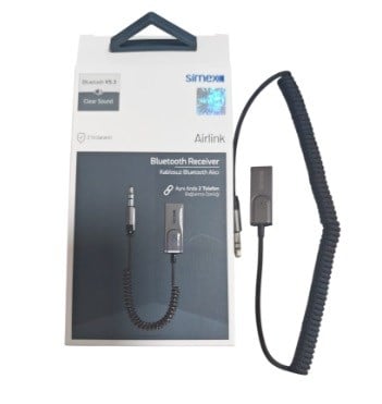 AUX KABLOSU WİRELESS AUDİO 1 METRE SİYAH  SA-04