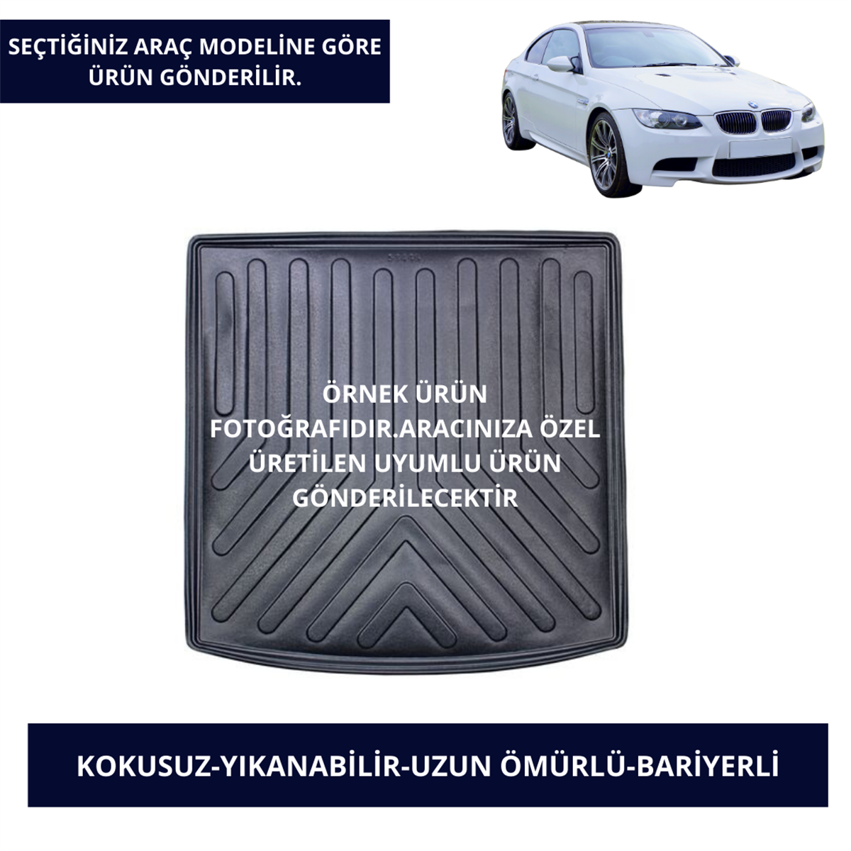 Bagaj Havuzu Modelleri BMW Araçlar- Siyah Renk