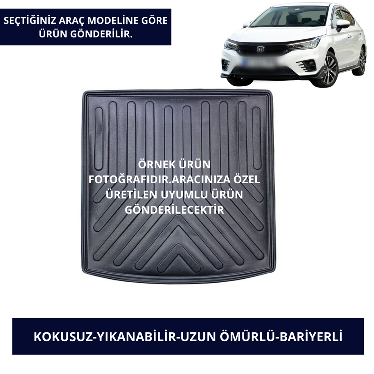 Bagaj Havuzu Modelleri Honda Araçlar- Siyah Renk