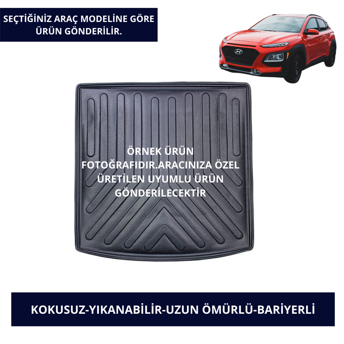 Bagaj Havuzu Modelleri Hyundai Araçlar- Siyah Renk