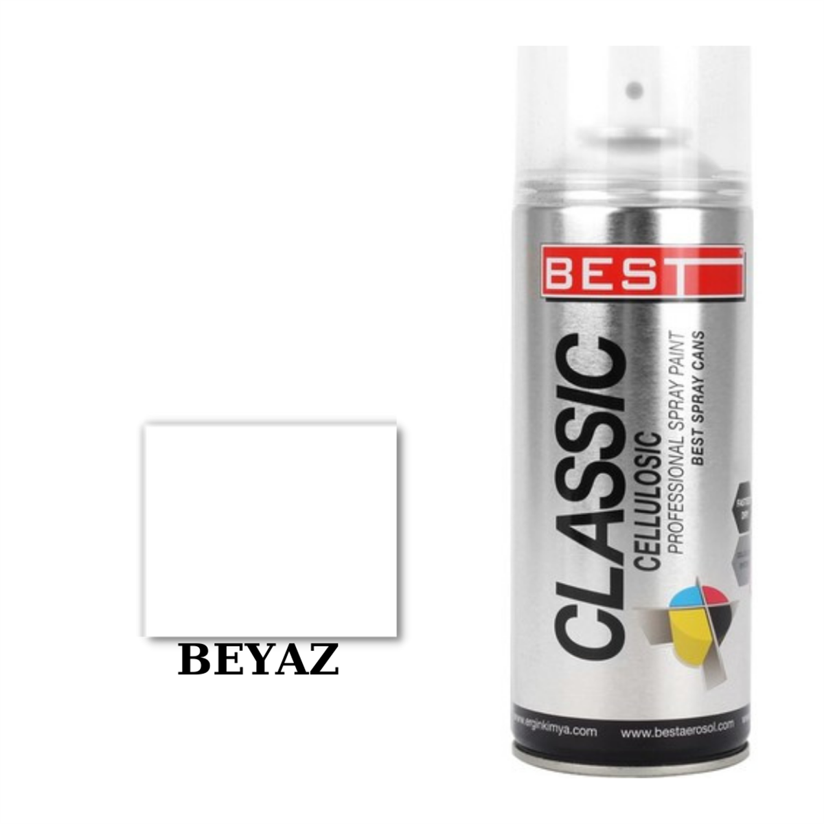 Best Beyaz Sprey Boya 400ml Kod:SB400