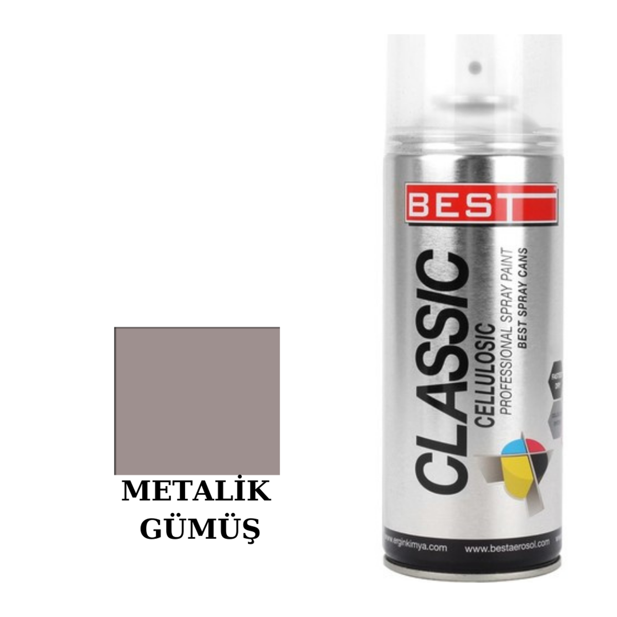 Best Metalik Gri Sprey Boya 400ml Kod:SB400