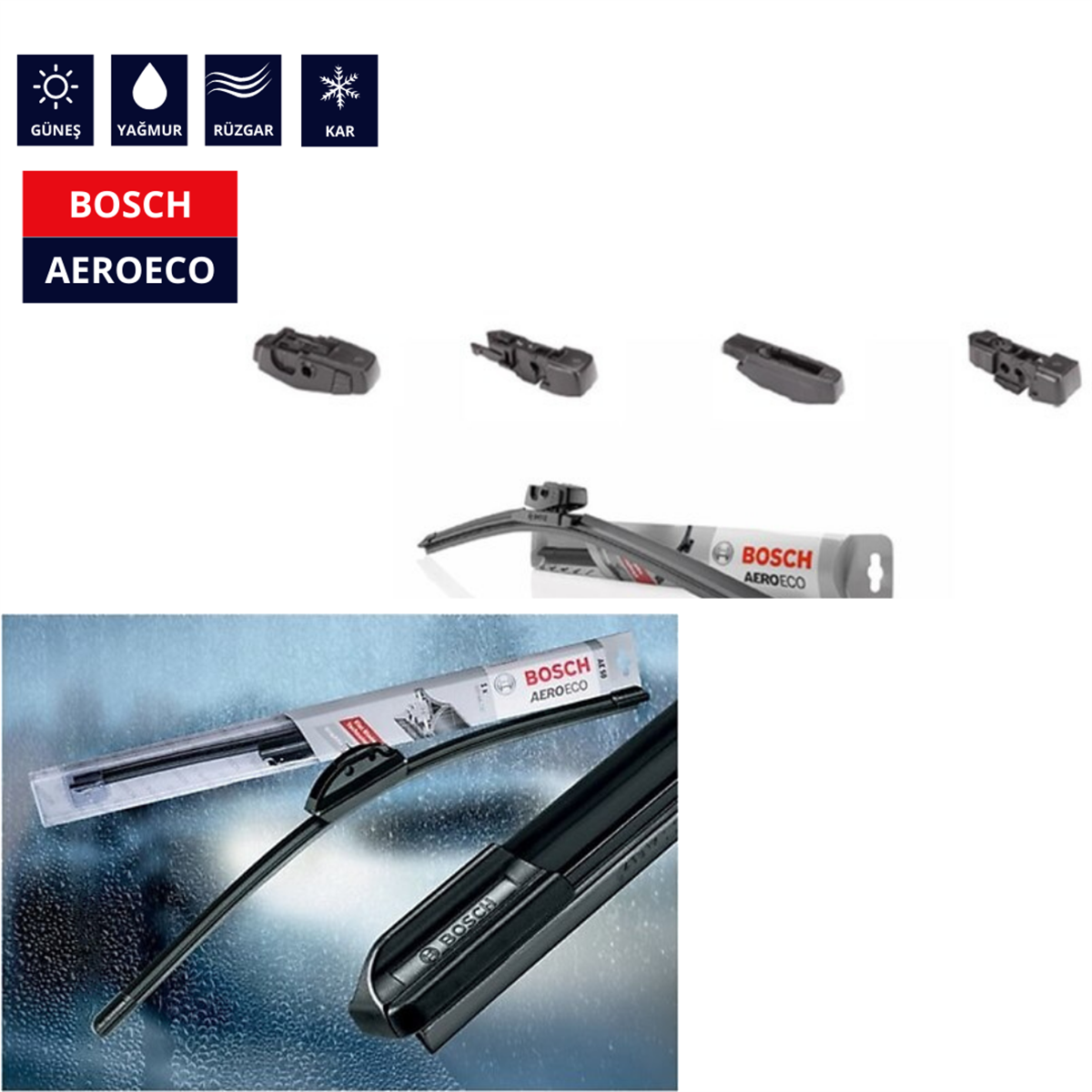 Bosch AeroEco Silecek 650 mm Kod:3397015583