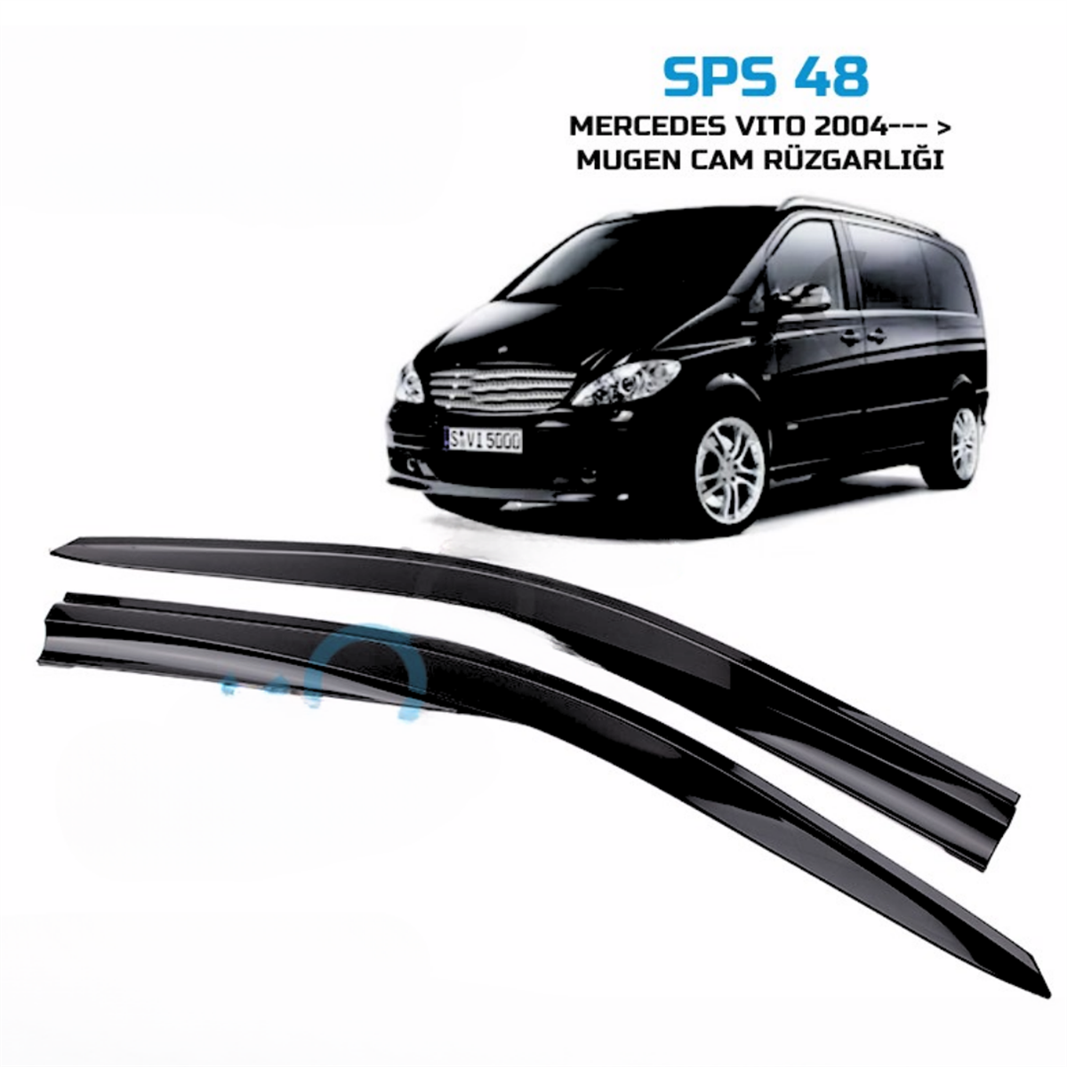 CAM RÜZGARLIĞI MERCEDES VİTO 2004-2020 SPORT STYLE SP-S-48