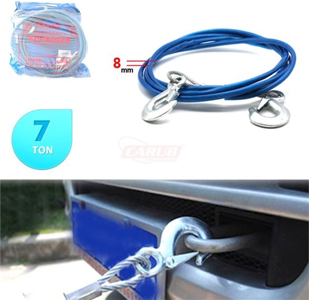 ÇEKME HALATI 7 TON ÇELİK İZOLELİ 1700507