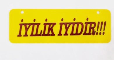 DEKOR YAZI  ÇEŞİT 22CMX15CM KOD:111900