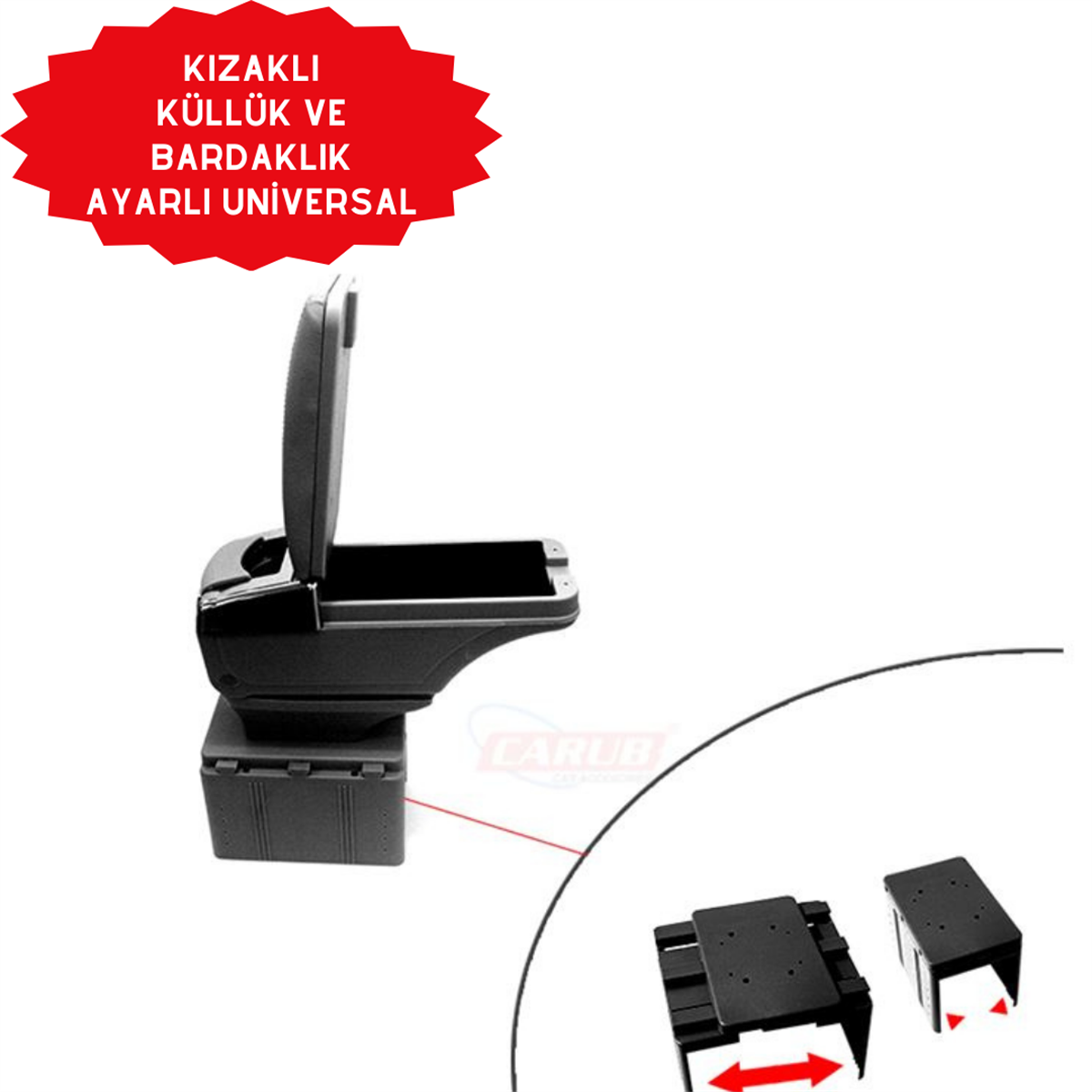 KOLÇAK KIZAKLI SİYAH AYARLI KÜLLÜK VE BARDAKLIK BÖLMELİ KOD:4705707