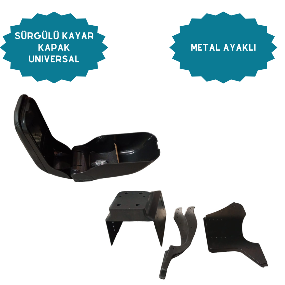 KOLÇAK SÜRGÜLÜ KAYAR KAPAK GENİŞ SİYAH KOD:ITH-251S