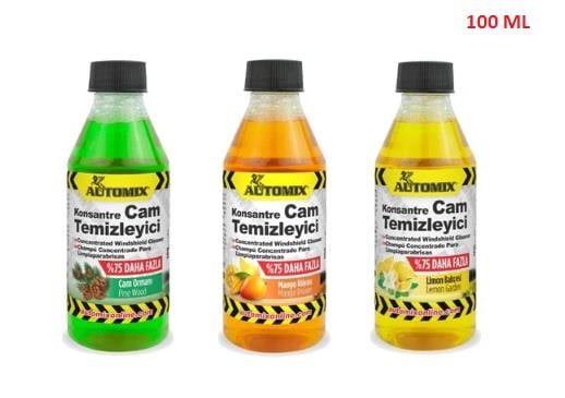 KONSANTRE CAM TEMİZLEYİCİ 100 ML AUTOMİX KOD:44923