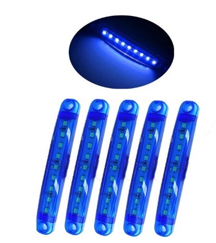 PARMAK LED 24V 9 LEDLİ MAVİ KOD:TAS005M24