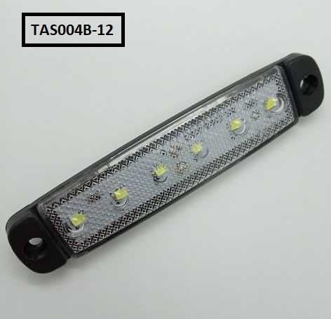 PARMAK LED TAS 12V 6 LEDLİ BEYAZ KOD:TAS004B-12