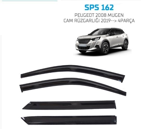 PEUGEOT 2008 MUGEN CAM RÜZGARLIĞI 2019-- 4PARÇA  SPS162
