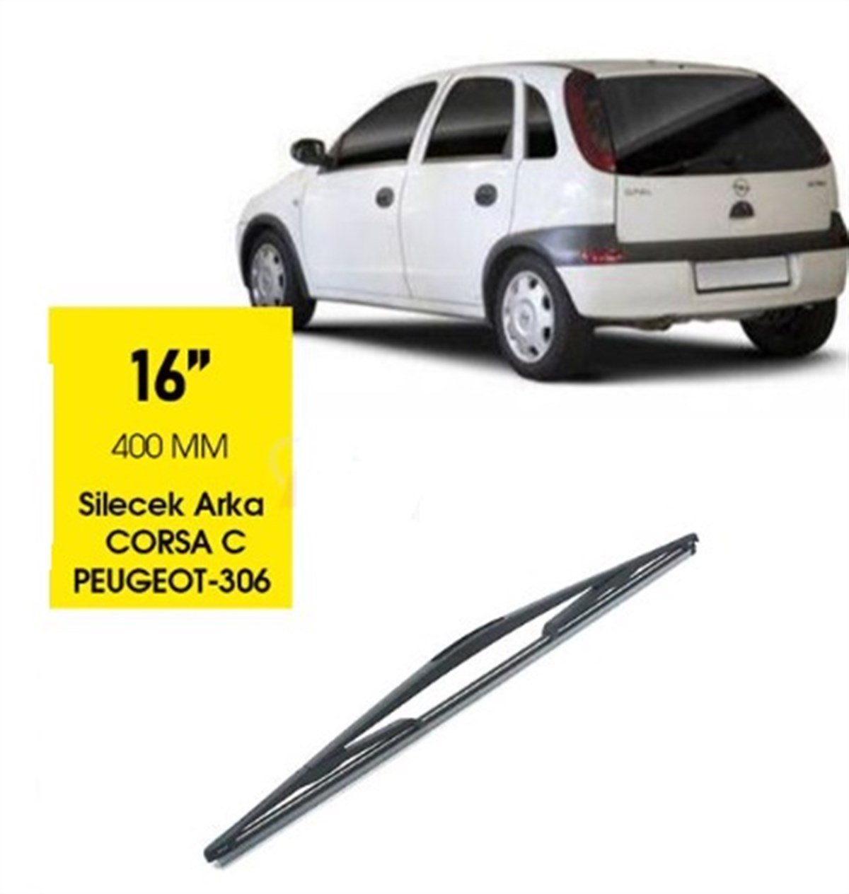 SİLECEK ARKA CORSA C- PEUGEOT 306 400 MM 16