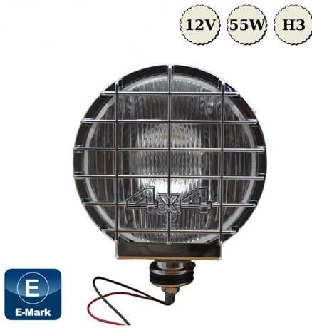 SİS LAMBASI 12V YUVARLAK 4X4 KROM JUMBO SARI 20X10CM KOD:3018001