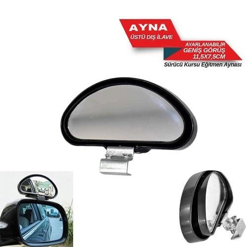 SÜRÜCÜ EĞİTMEN AYNASI ÜST İLAVE SİYAH KÜÇÜK OVAL KOD:0221176
