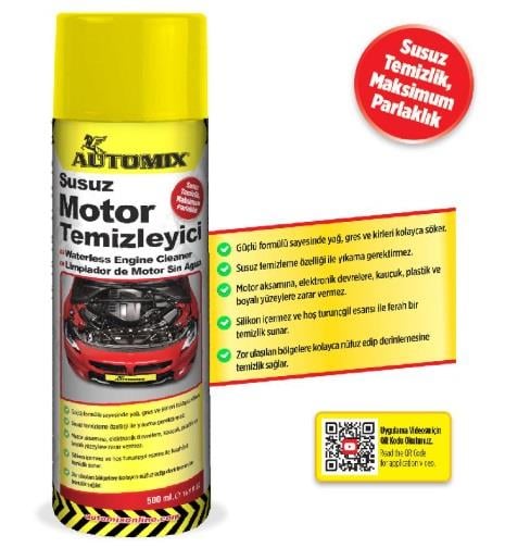SUSUZ MOTOR TEMİZLEYİCİ 500 ML AUTOMİX KOD:44922