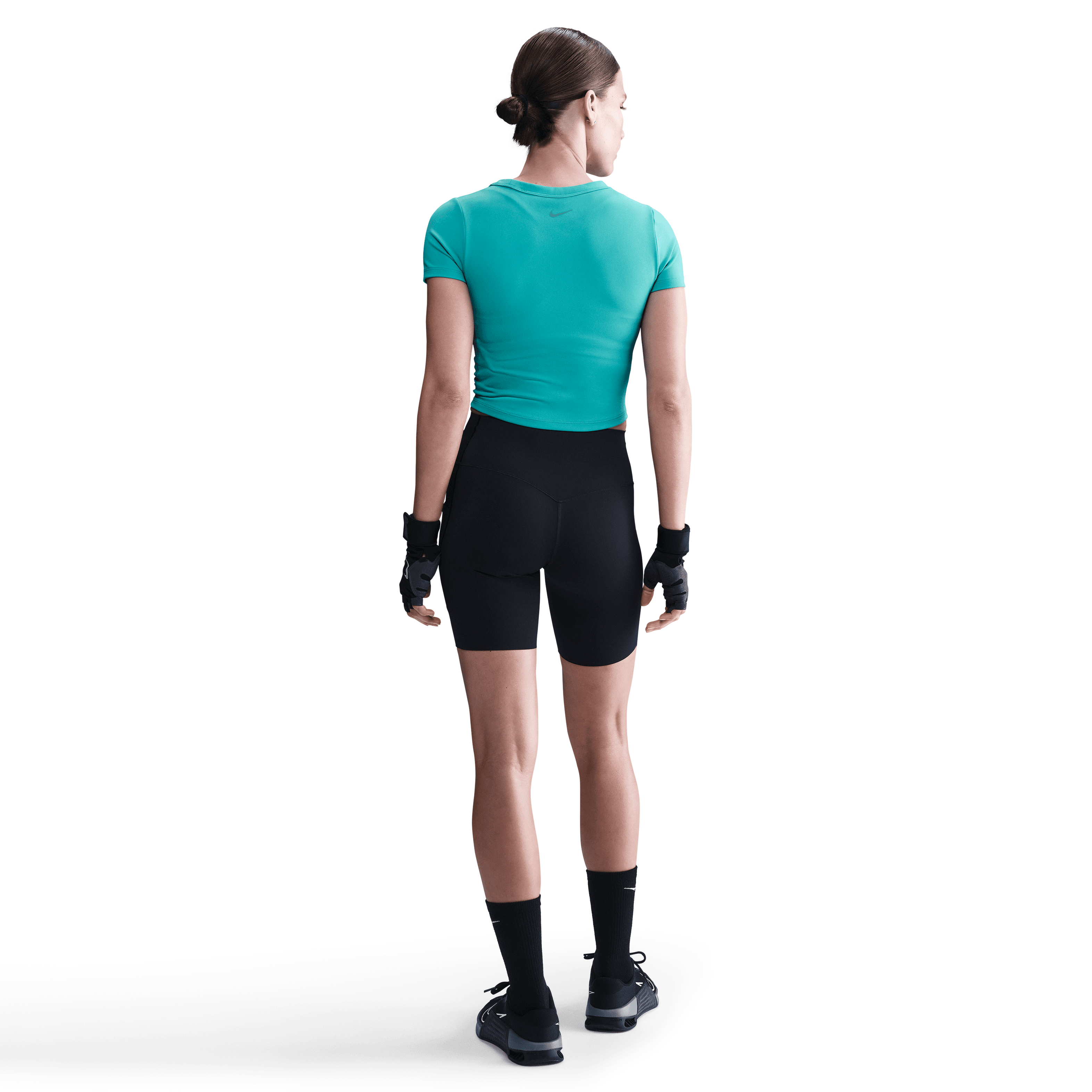 Nike One Fitted Dri-FIT Kısa Kollu Crop Kadın Üstü