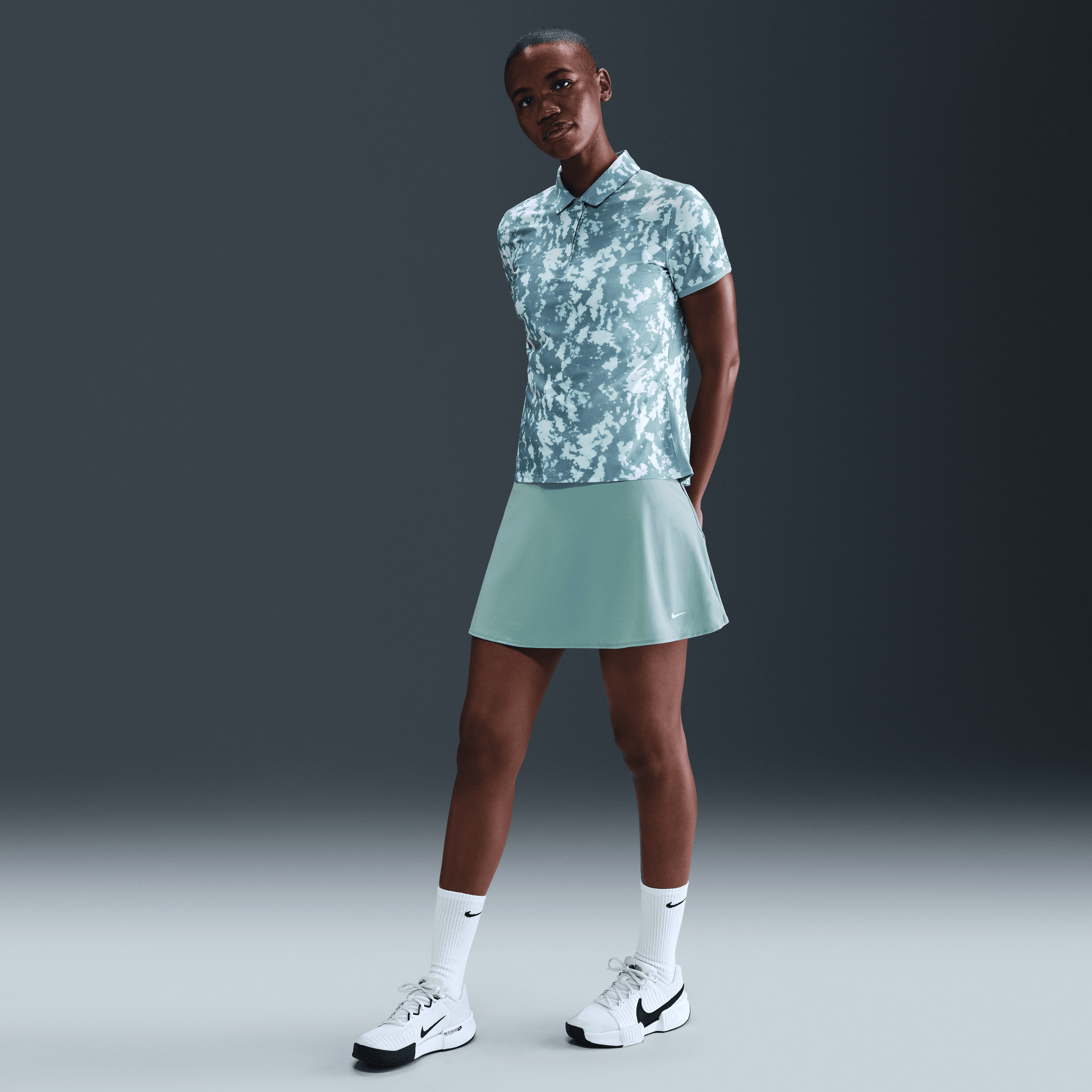 Nike Victory Dri-FIT Normal Belli Fırfırlı Kadın Eteği