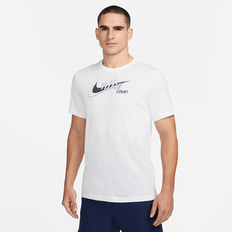 NikeCourt Dri-FIT Swoosh Erkek Tenis Tişörtü