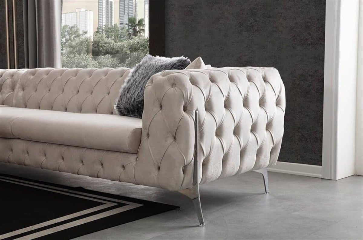 İbiza Köşe Koltuk Takımı 320x240cm (kırık beyaz) Sol Köşe