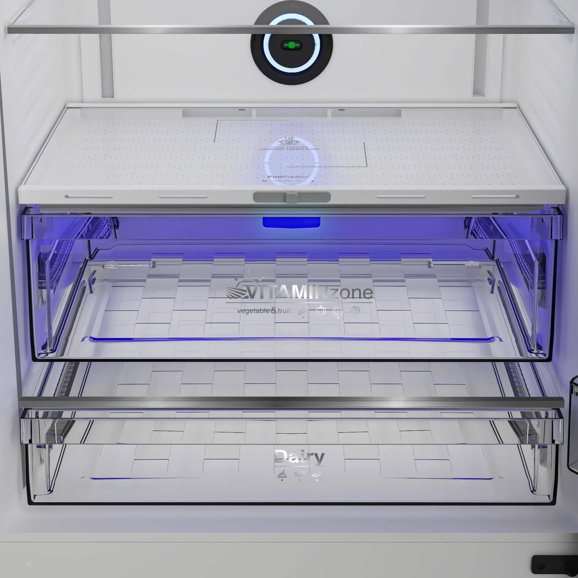 278551EDI278551 EDI Tencere Soğutma Teknolojili Alttan Donduruculu Buzdolabı