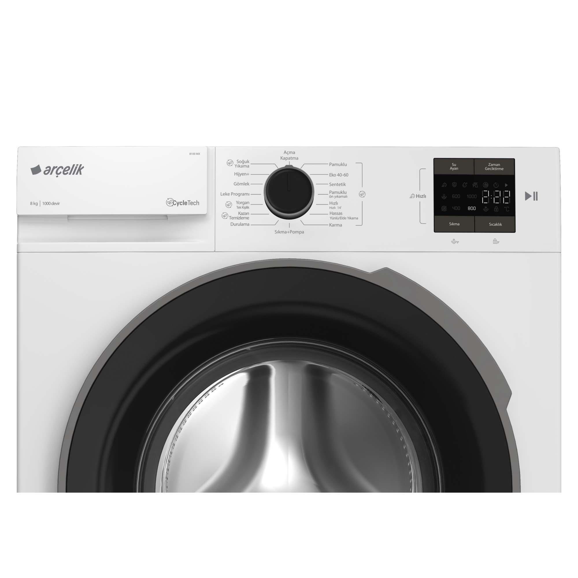 8100MX8100 MX 8 Kg Çamaşır Makinesi