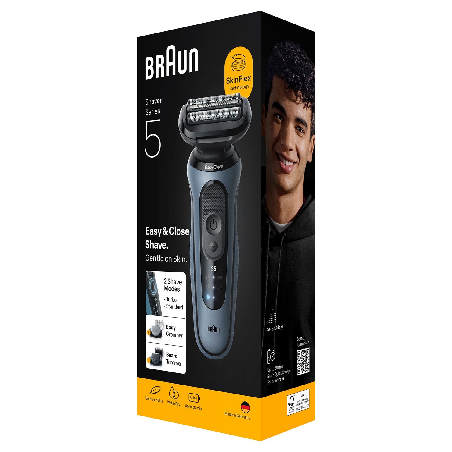 80819595BRAUN 52-A1650S SERIES5 MHR SHAVERS 1LI