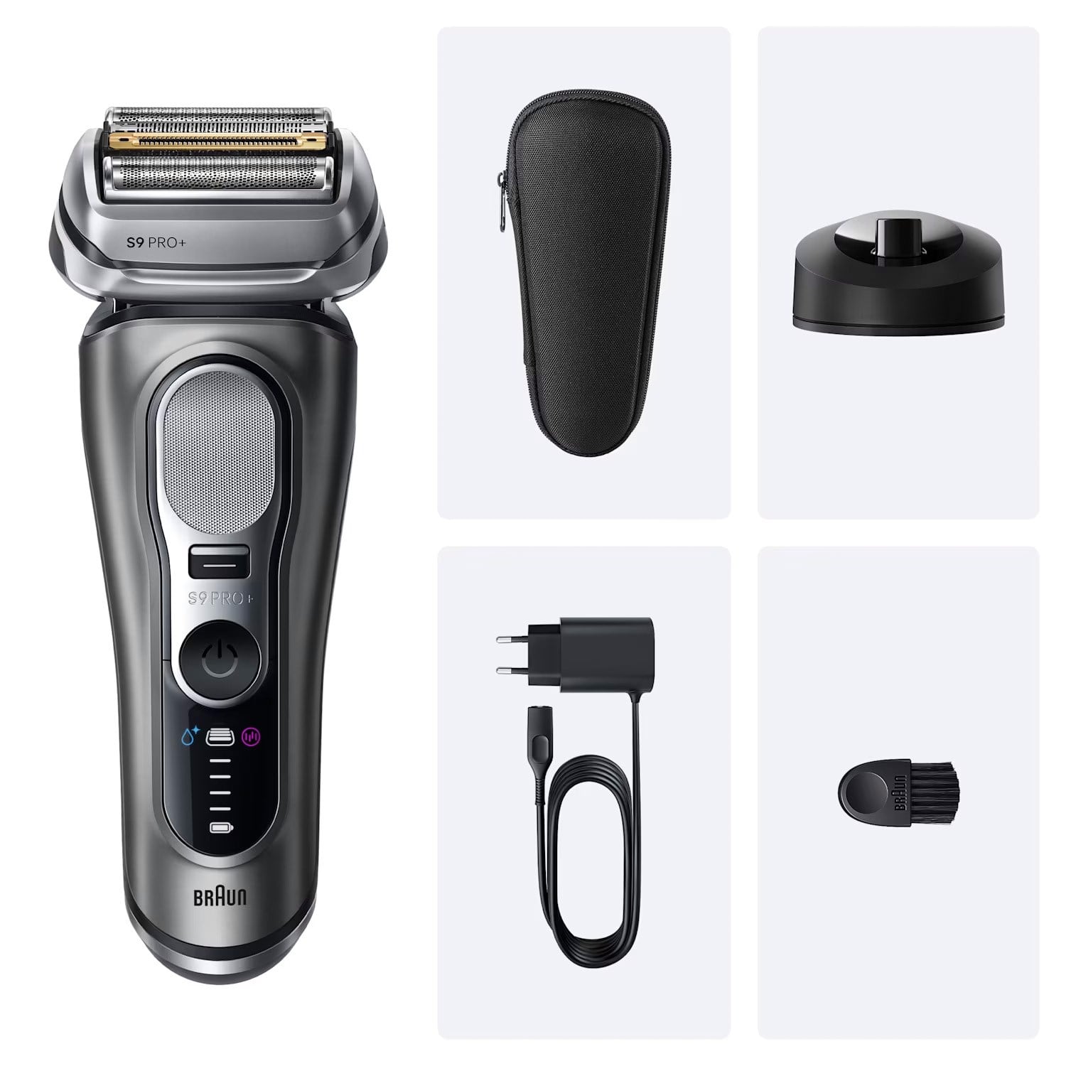 80873686BRAUN SHAVER 9615S SERIES 9 GREY 1LI