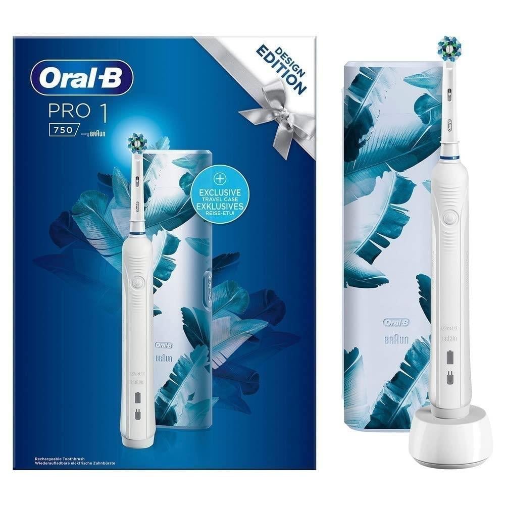 305G178Oral-B Pro 1 750 Şarj Edilebilir Diş Fırçası Beyaz Özel Seri (Seyahat Kabı Hediyeli)