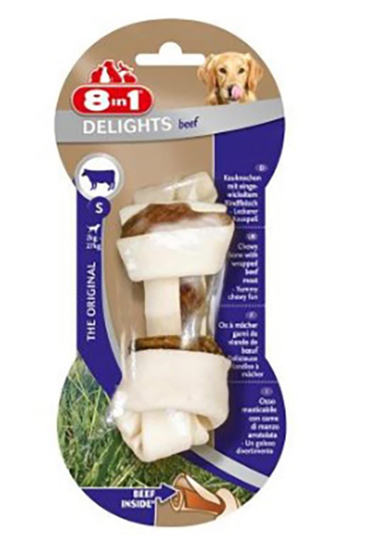 8 in 1 Delights Bones Biftekli Köpekler İçin Ağız Bakım Kemiği S - İkizler Yem Market8 in 1 Delights Bones Biftekli Köpekler İçin Ağız Bakım Kemiği S