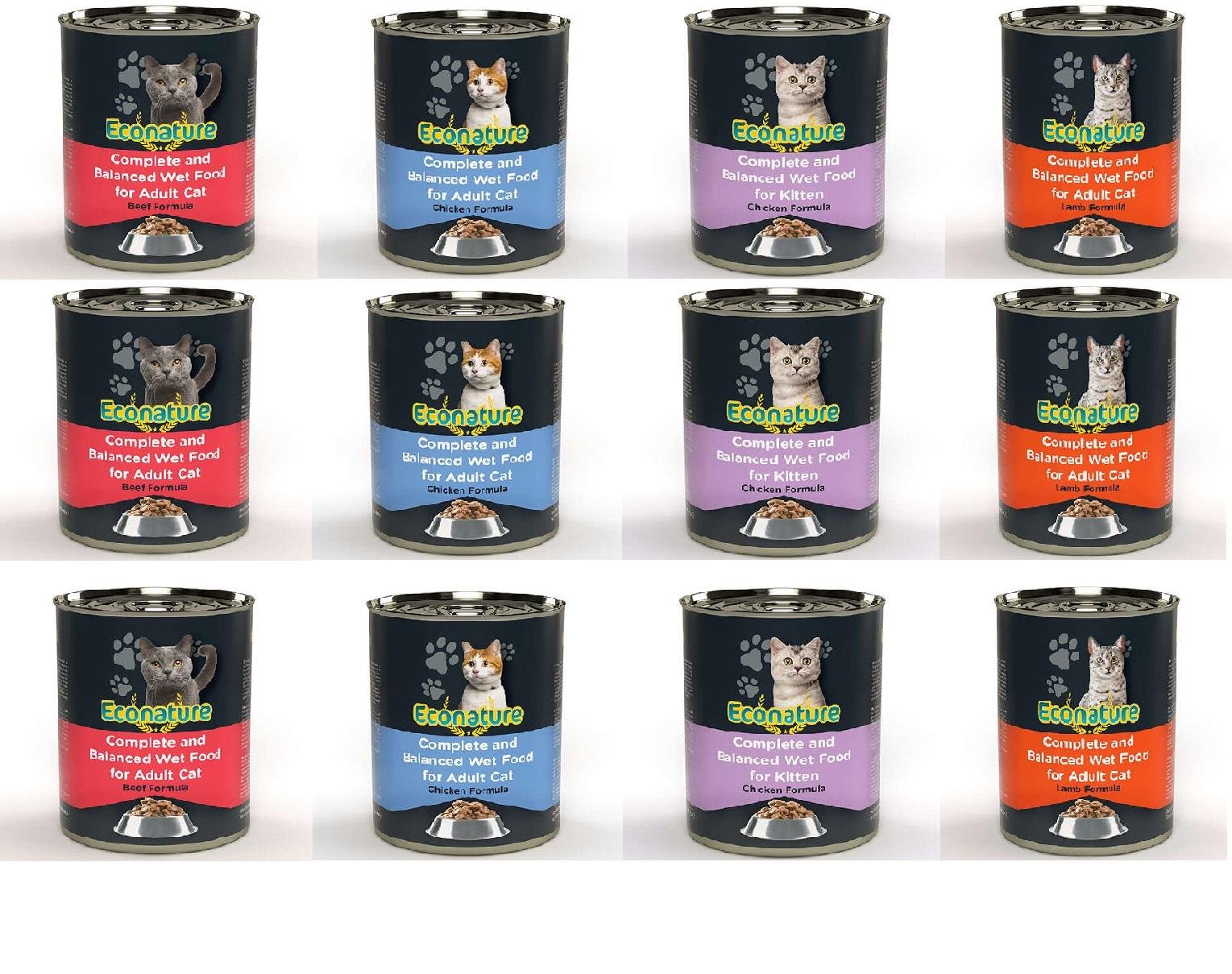 Econature Karışık Kedi Konservesi 12 Adet * 400Gr - İkizler Yem MarketEconature Karışık Kedi Konservesi 12 Adet * 400Gr